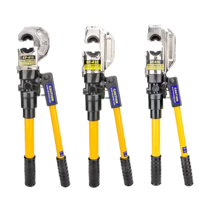 Kìm bấm cos thủy lực BILO EP-410, lực ép 12 tấn, dùng cho đầu cốt từ 35mm² đến 300mm²