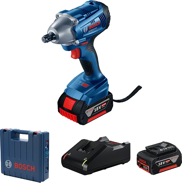 Máy vặn ốc động lực dùng pin Bosch GDS 250-LI, điện áp 18V, lực siết tối đa 250Nm, đầu lắp socket 1/2 inch