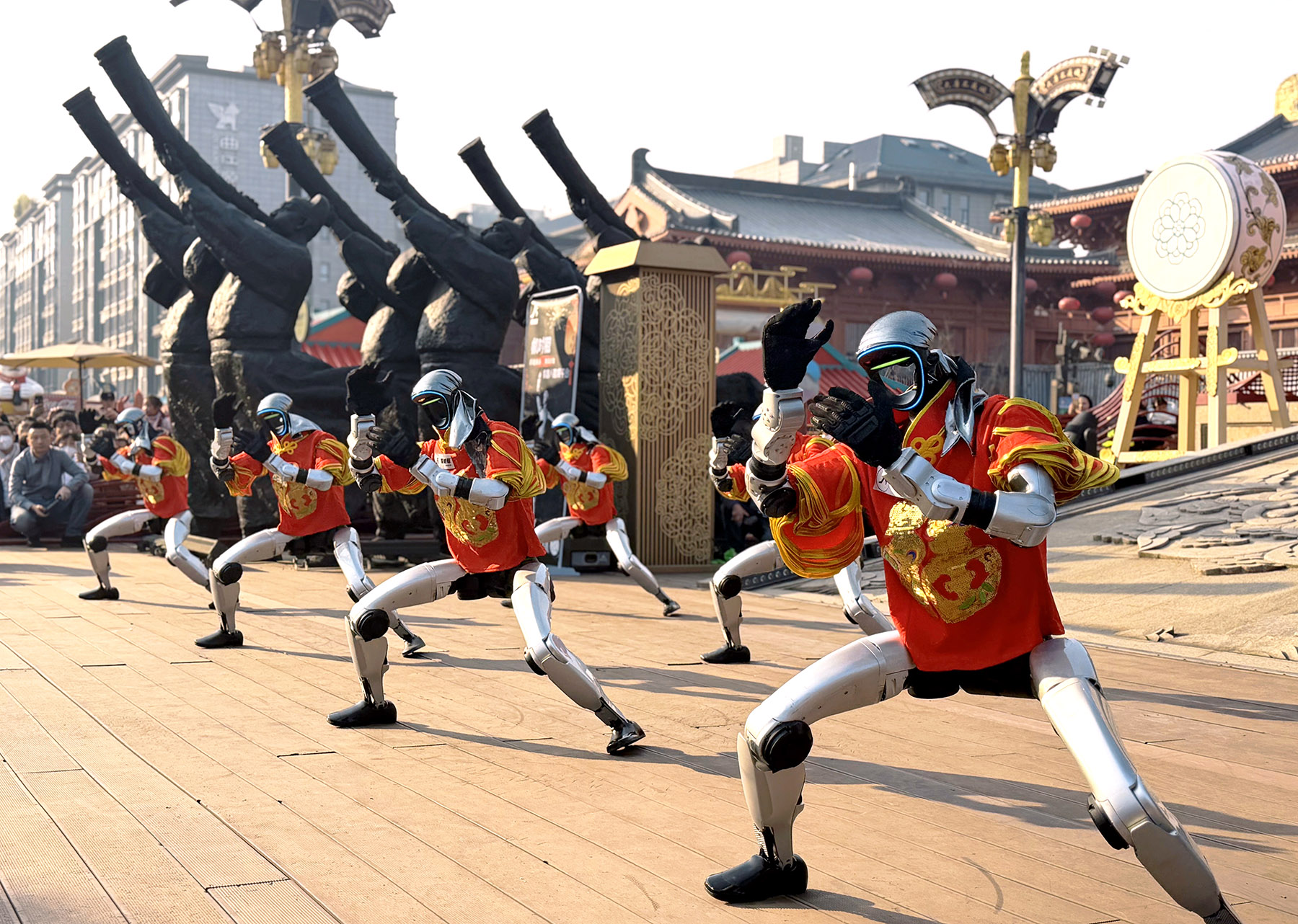 Humanoid robots steal show at festival gala