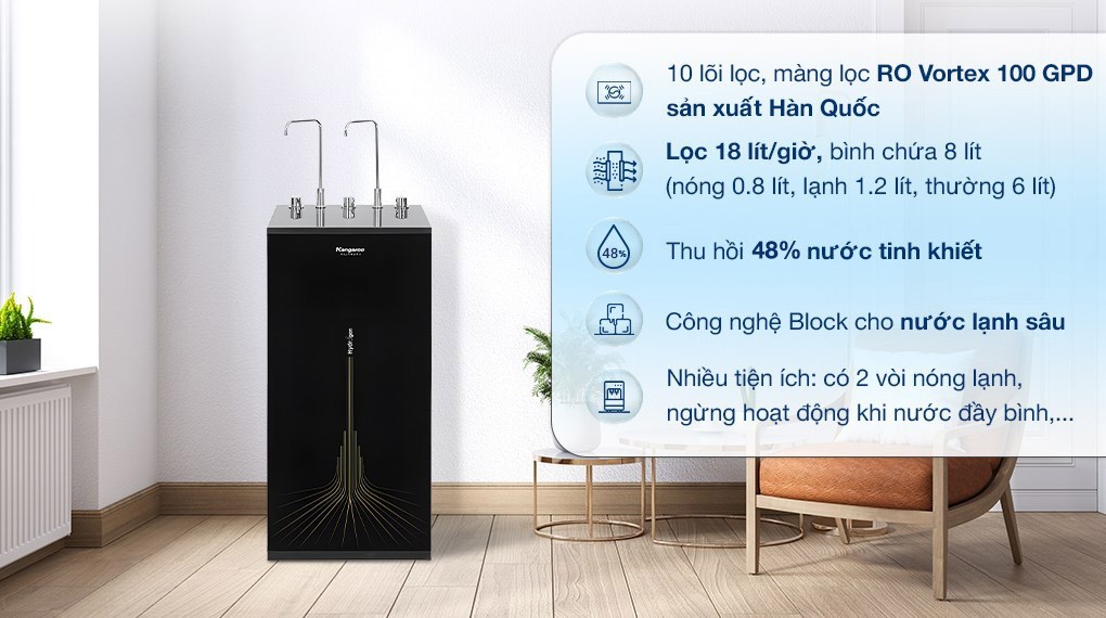 RO Hot–Cold–Warm Hydrogen Water Purifier Kangaroo KG10A13 (10 filters)