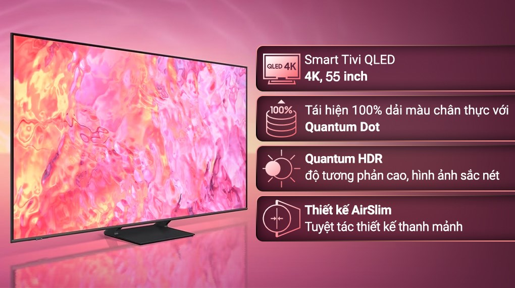 Smart Tivi QLED Samsung 4K 55 inch QA55Q60C