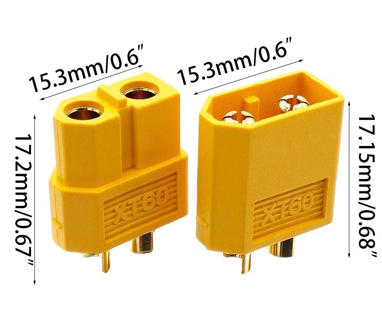 High-Quality CE-Certified XT60 Gold-Plated Connector