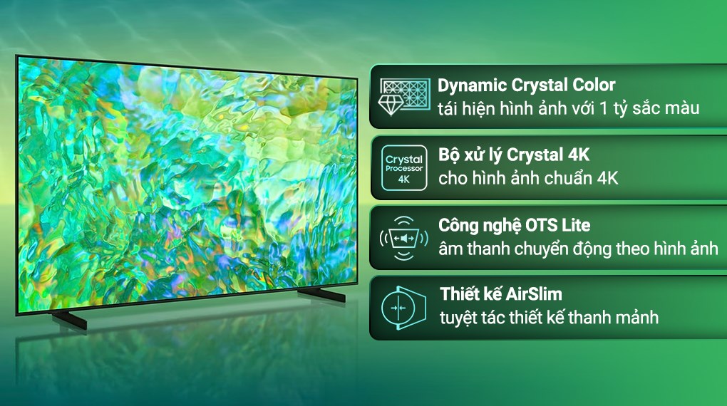Smart Tivi Crystal UHD Samsung 4K 75 inch UA75CU8000