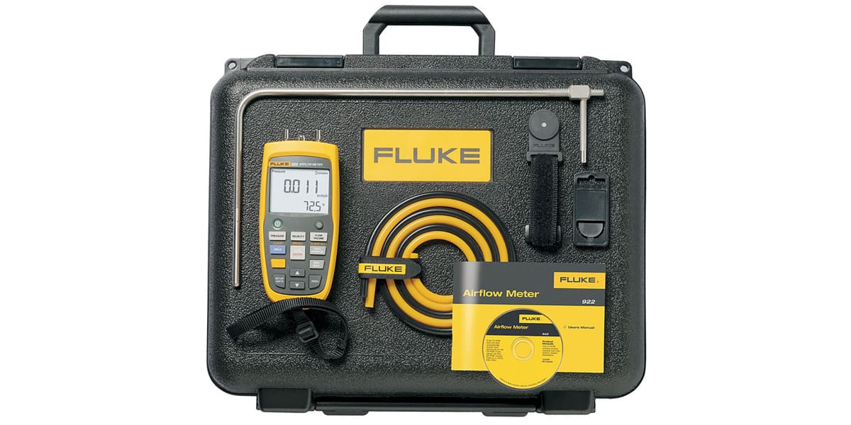 Fluke 922/KIT Differential Manometer Kit, Max Pressure Measurement 40mbar